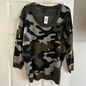 Torrid camo print sweater
